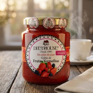 Doce de Frutas Vermelhas Sem Açúcar (Geleia)