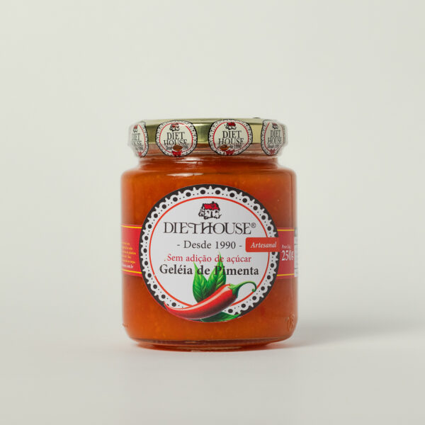 Geleia de Pimenta sem açúcar, adoçado com xilitol, sem glúten (250g)
