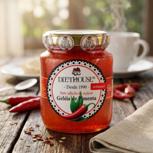 Geleia de Pimenta sem açúcar, adoçado com xilitol, sem glúten (250g)