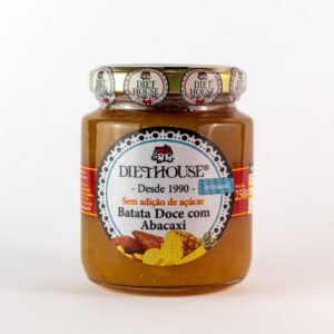 Doce de Batata Doce com Abacaxi sem Açúcar, sem glúten e adoçado com Xilitol (250g)