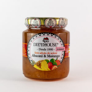 Doce de Abacaxi com Morango sem Açúcar, sem glúten e adoçado com Xilitol (250g)