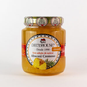 Doce de Abacaxi Cremoso sem Açúcar, sem glúten e adoçado com Xilitol (250g)