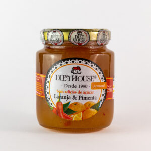 Doce de Laranja com Pimenta, sem Açúcar, sem glúten e adoçado com Xilitol (250g)