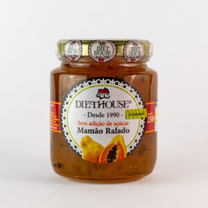 Doce de Mamão Ralado sem Açúcar, sem glúten e adoçado com Xilitol (250g)