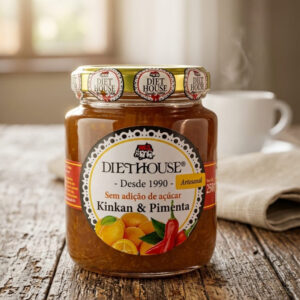 Doce de Laranja Kinkan com Pimenta sem Açúcar, sem glúten e adoçado com Xilitol (250g)