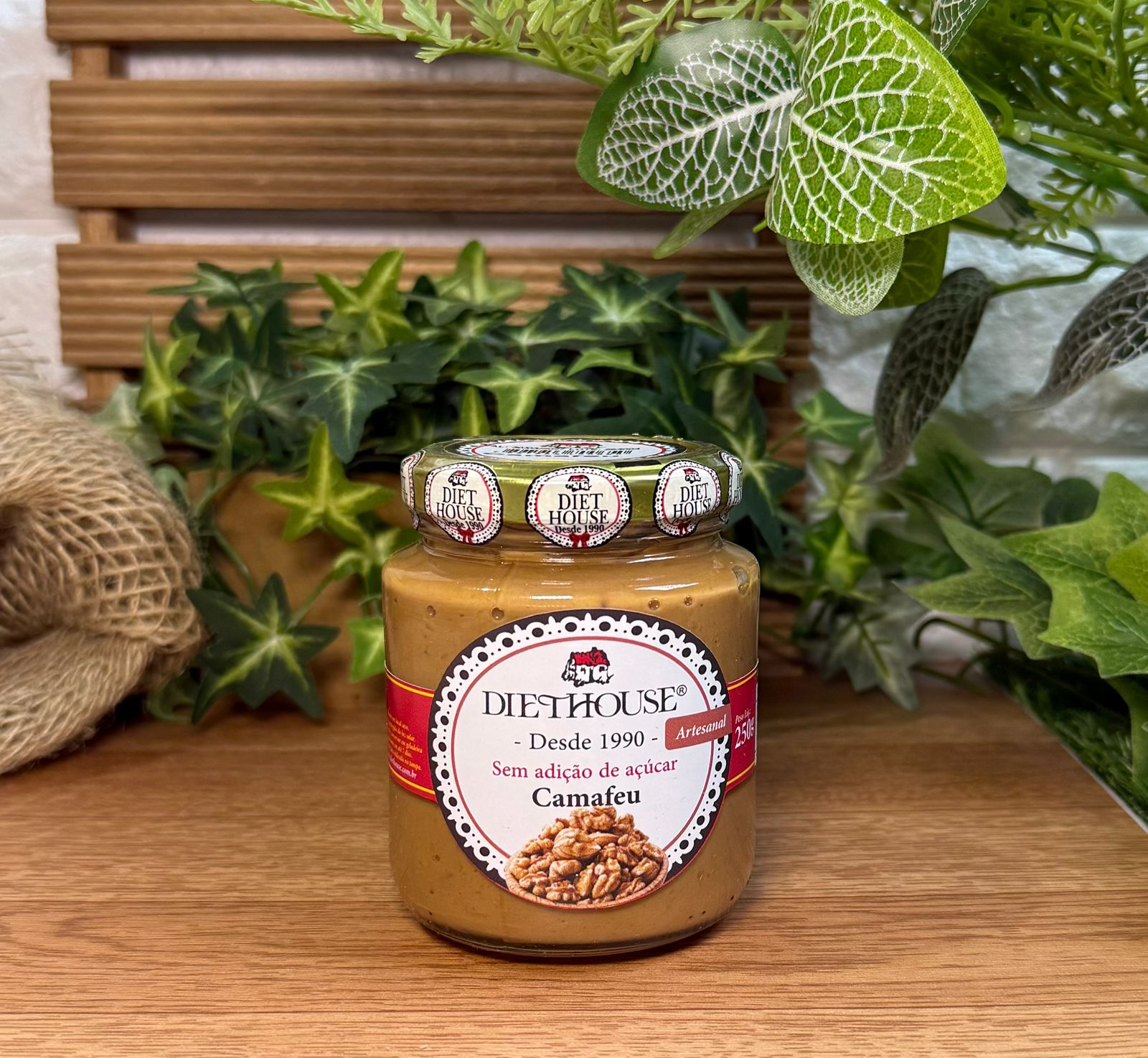 Doce de Camafeu, sem açúcar e adoçado com Xilitol