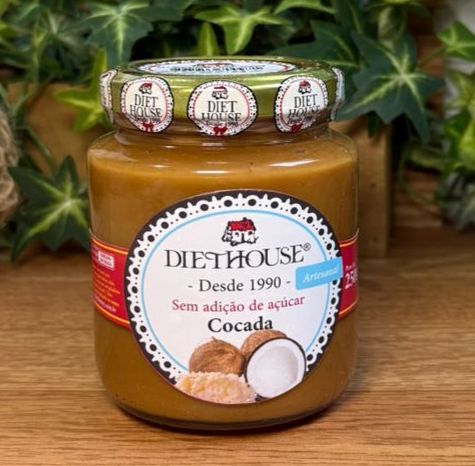 Doce de Cocada sem açúcar, adoçado com Xilitol